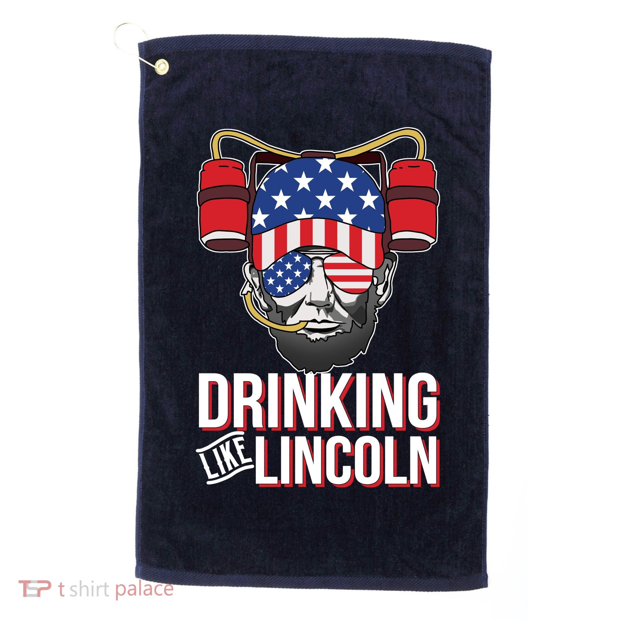 Drinking Like Lincoln Golf Towel