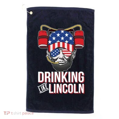 Drinking Like Lincoln Golf Towel