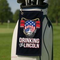 Drinking Like Lincoln Golf Towel thumb 2