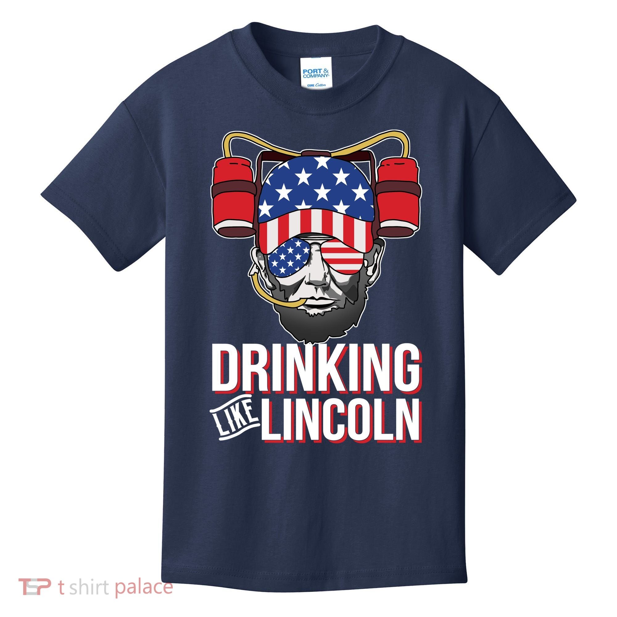 Drinking Like Lincoln Kids T-Shirt