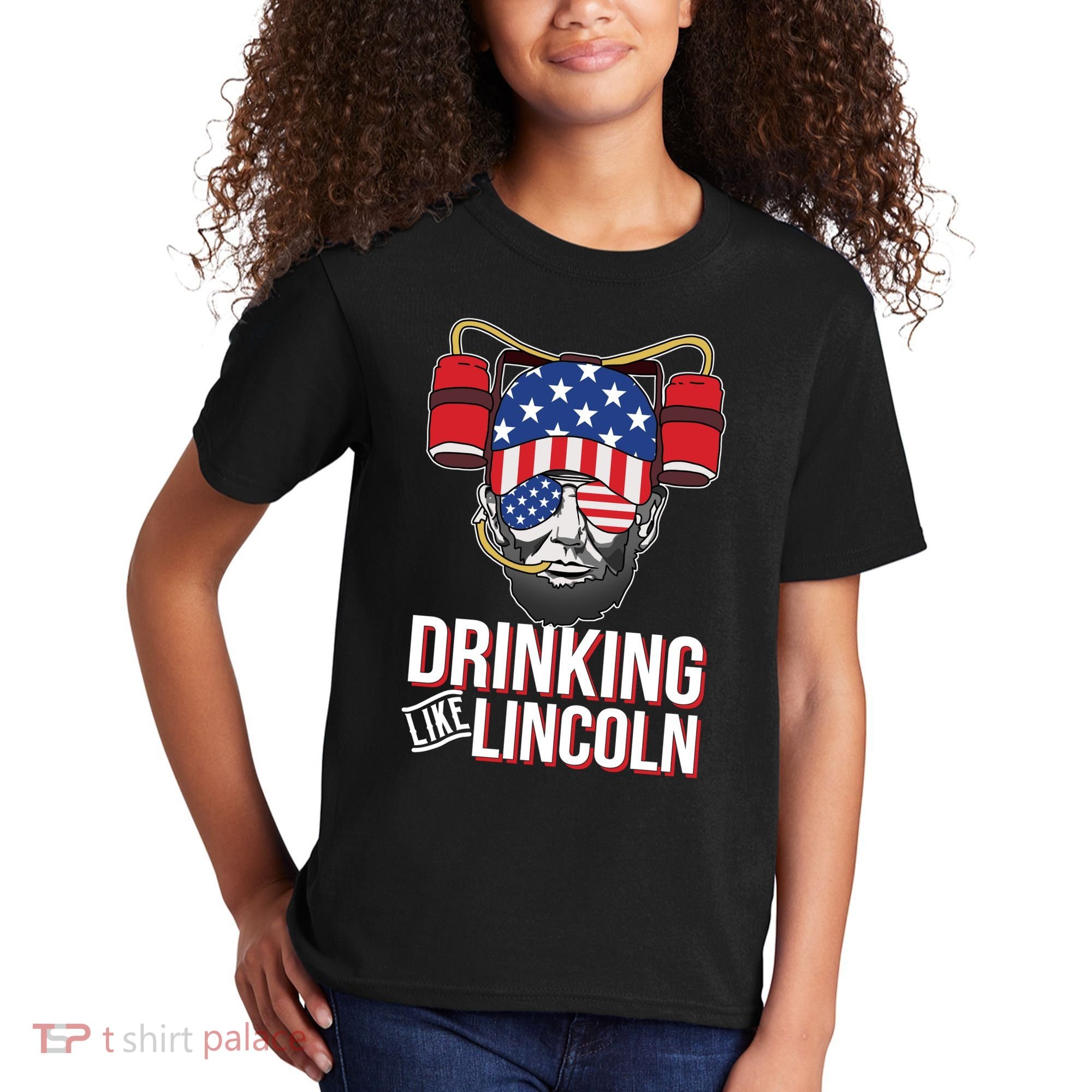 Drinking Like Lincoln Kids T-Shirt