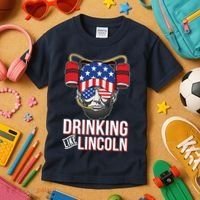 Drinking Like Lincoln Kids T-Shirt thumb 3
