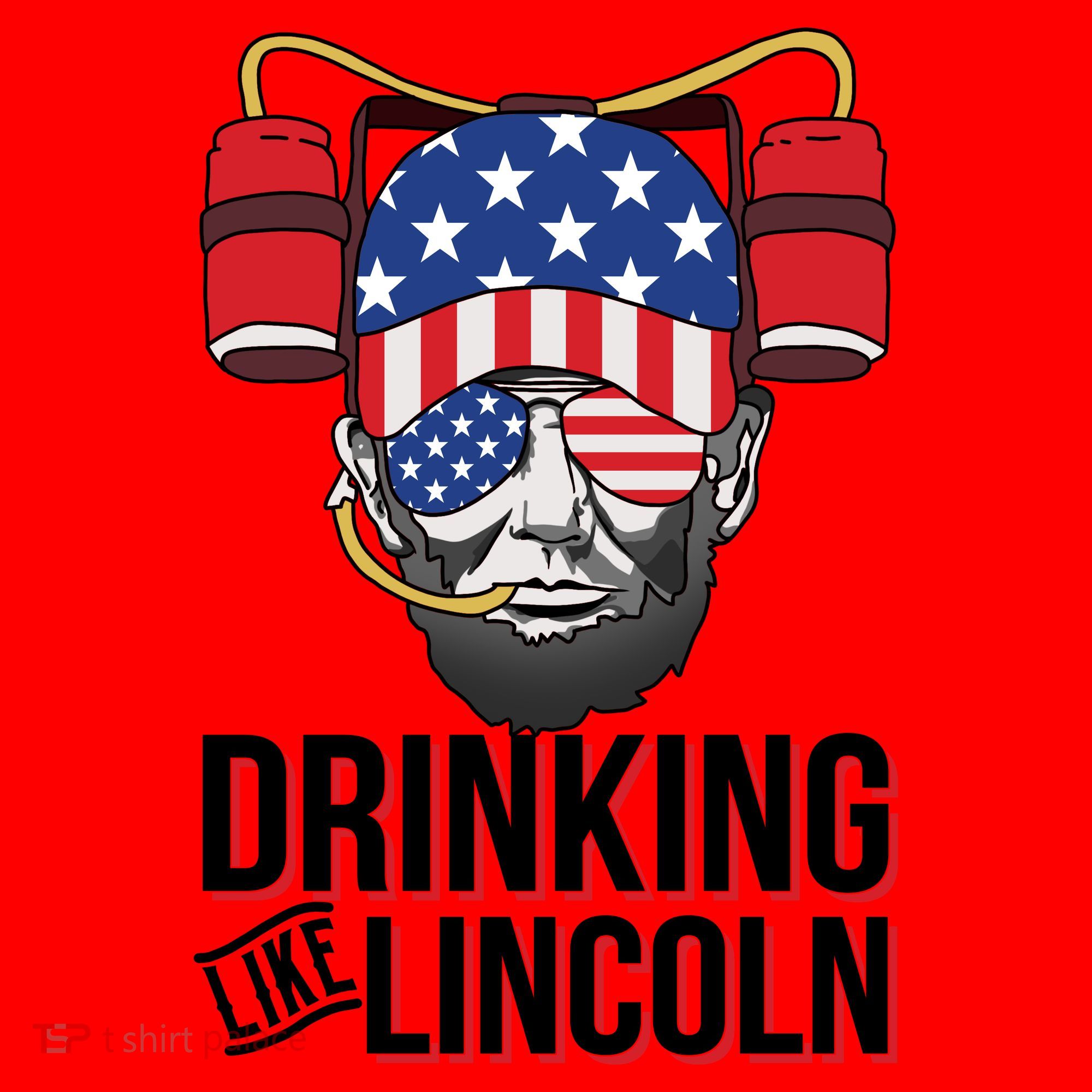 Drinking Like Lincoln Santa Hat