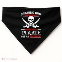 Drinking Rum Before Noon Makes You A Pirate USA-Made Doggie Bandana thumb 0