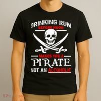 Drinking Rum Before Noon Makes You A Pirate T-Shirt thumb 3