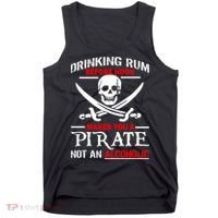 Drinking Rum Before Noon Makes You A Pirate Tank Top thumb 0