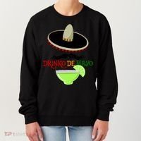 Drinko De Mayo Funny Cinco De Mayo Mustache Sombrero Women's Sweatshirt thumb 0