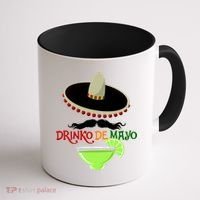 Drinko De Mayo Funny Cinco De Mayo Mustache Sombrero Coffee Mug thumb 1
