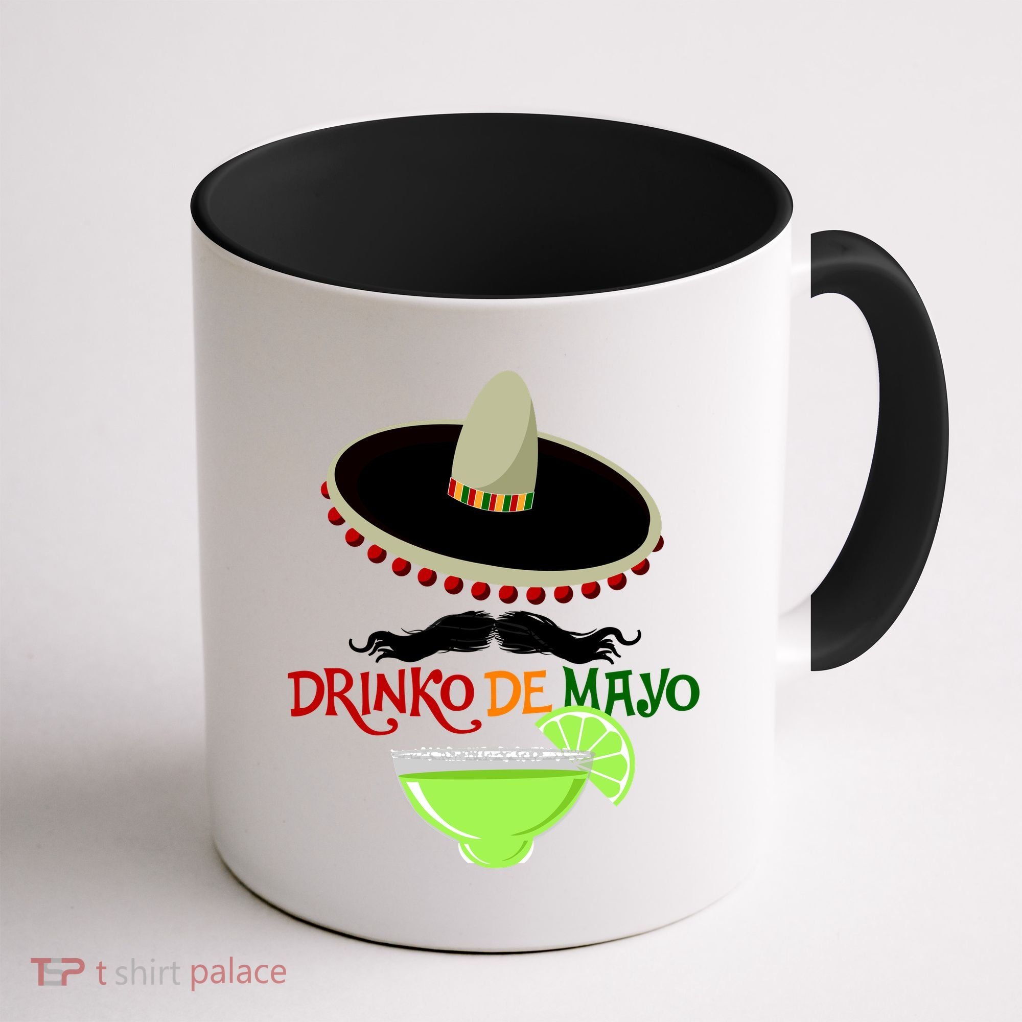 Drinko De Mayo Funny Cinco De Mayo Mustache Sombrero Coffee Mug