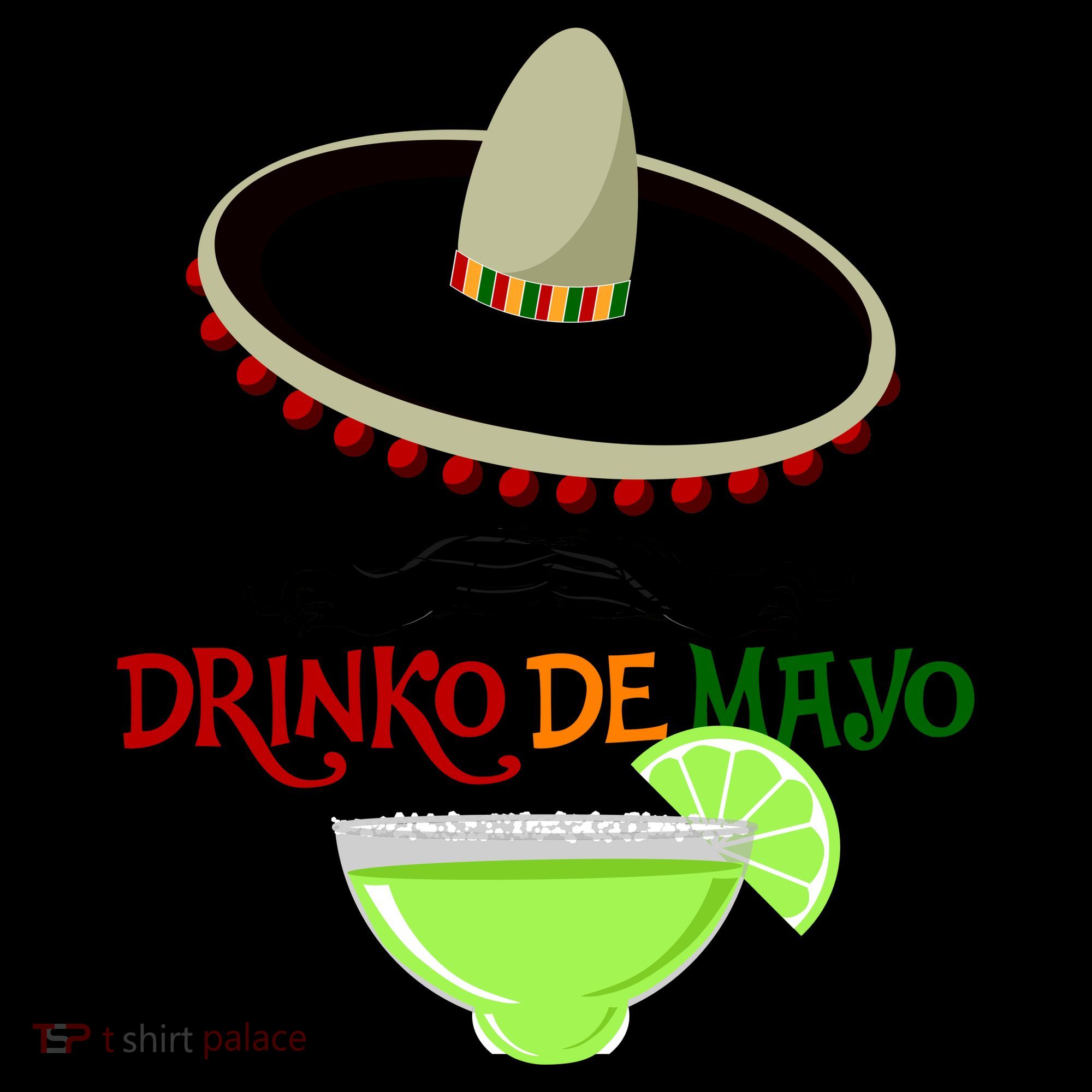 Drinko De Mayo Funny Cinco De Mayo Mustache Sombrero Women's Hoodie