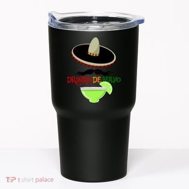 Drinko De Mayo Funny Cinco De Mayo Mustache Sombrero Tumbler
