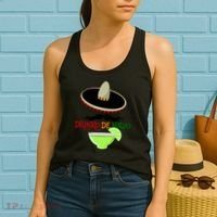 Drinko De Mayo Funny Cinco De Mayo Mustache Sombrero Women's Tank Top thumb 2