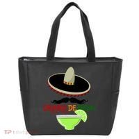 Drinko De Mayo Funny Cinco De Mayo Mustache Sombrero Tote Bag thumb 0