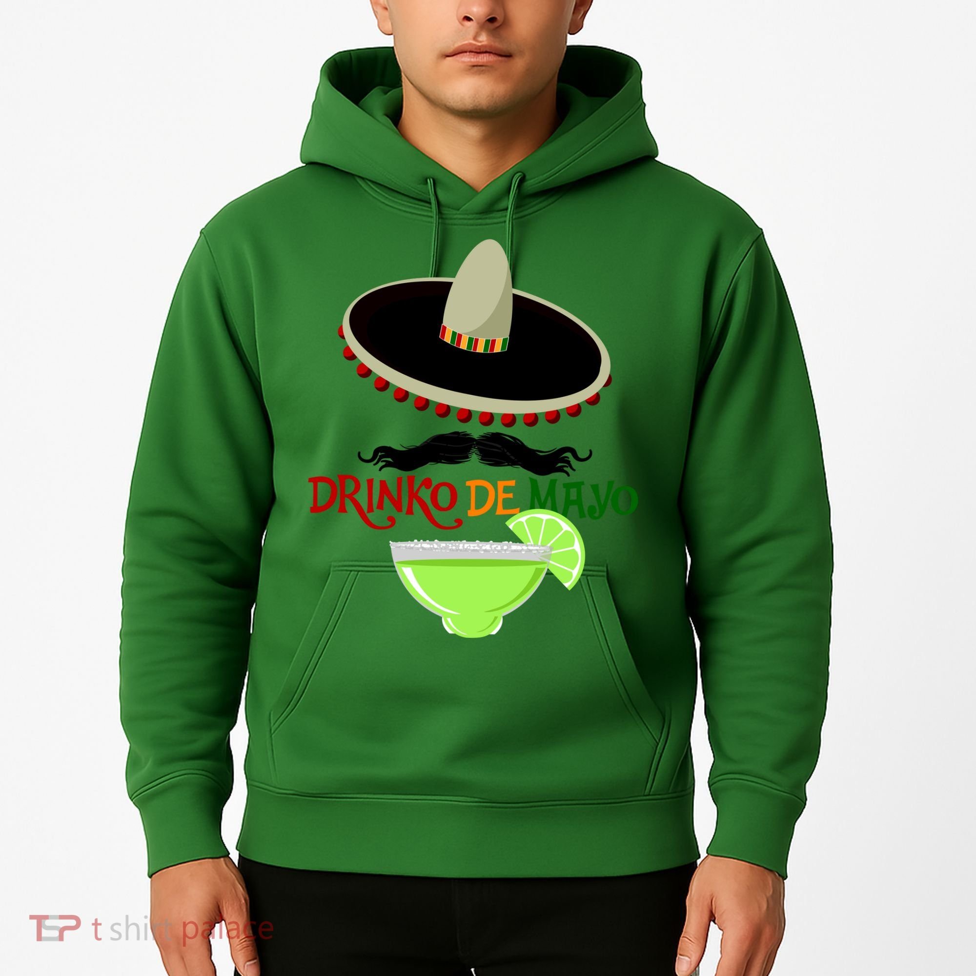 Drinko De Mayo Funny Cinco De Mayo Mustache Sombrero Hoodie