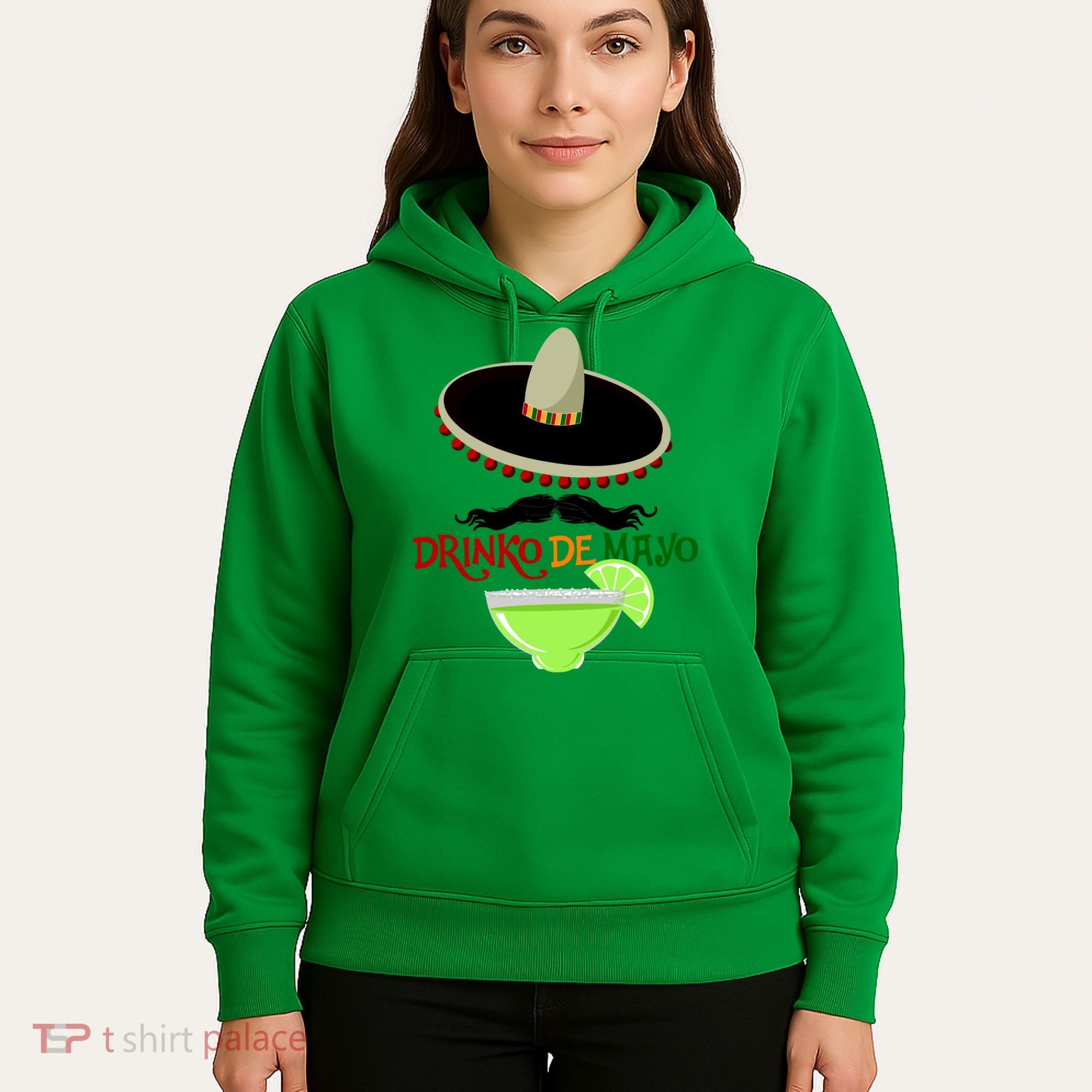 Drinko De Mayo Funny Cinco De Mayo Mustache Sombrero Hoodie