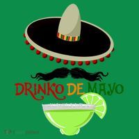 Drinko De Mayo Funny Cinco De Mayo Mustache Sombrero Long Sleeve Shirt thumb 2