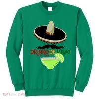 Drinko De Mayo Funny Cinco De Mayo Mustache Sombrero Sweatshirt thumb 0