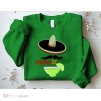 Drinko De Mayo Funny Cinco De Mayo Mustache Sombrero Sweatshirt thumb 2