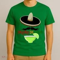 Drinko De Mayo Funny Cinco De Mayo Mustache Sombrero T-Shirt thumb 3