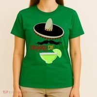 Drinko De Mayo Funny Cinco De Mayo Mustache Sombrero T-Shirt thumb 4