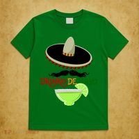 Drinko De Mayo Funny Cinco De Mayo Mustache Sombrero T-Shirt thumb 5