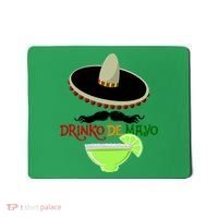 Drinko De Mayo Funny Cinco De Mayo Mustache Sombrero Mousepad thumb 0