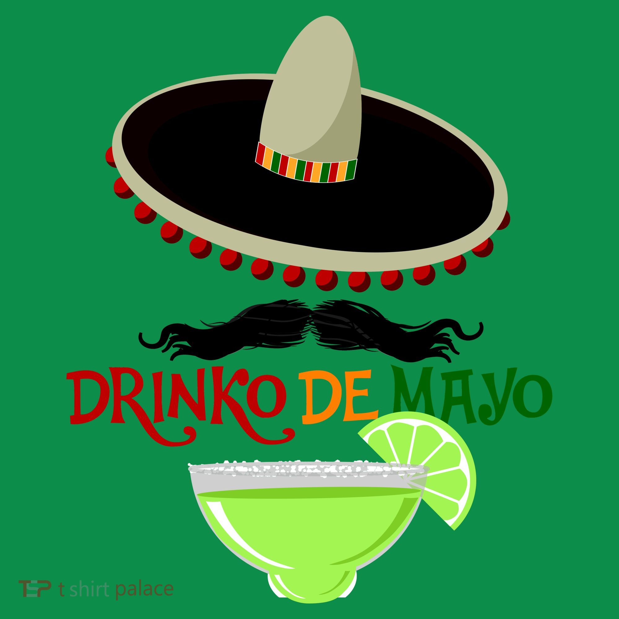Drinko De Mayo Funny Cinco De Mayo Mustache Sombrero Mousepad