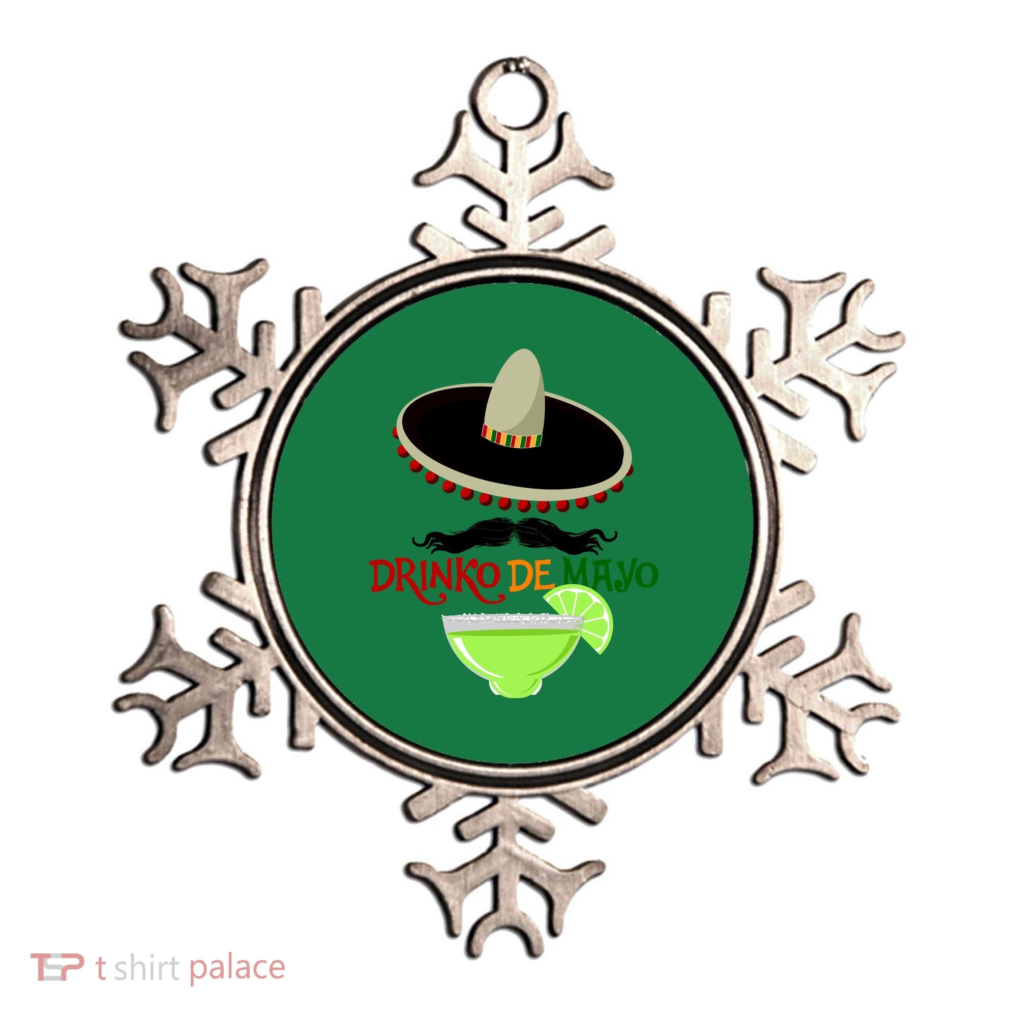 Drinko De Mayo Funny Cinco De Mayo Mustache Sombrero Ornament