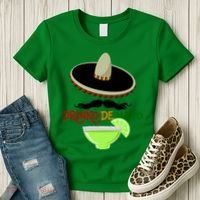 Drinko De Mayo Funny Cinco De Mayo Mustache Sombrero Women's T-Shirt thumb 3