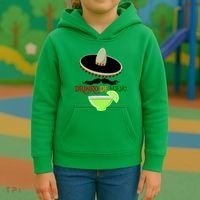 Drinko De Mayo Funny Cinco De Mayo Mustache Sombrero Kids Hoodie thumb 3