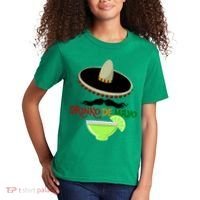 Drinko De Mayo Funny Cinco De Mayo Mustache Sombrero Kids T-Shirt thumb 2