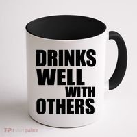 Drinks Well With Others Coffee Mug thumb 1