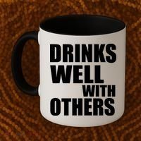 Drinks Well With Others Coffee Mug thumb 2