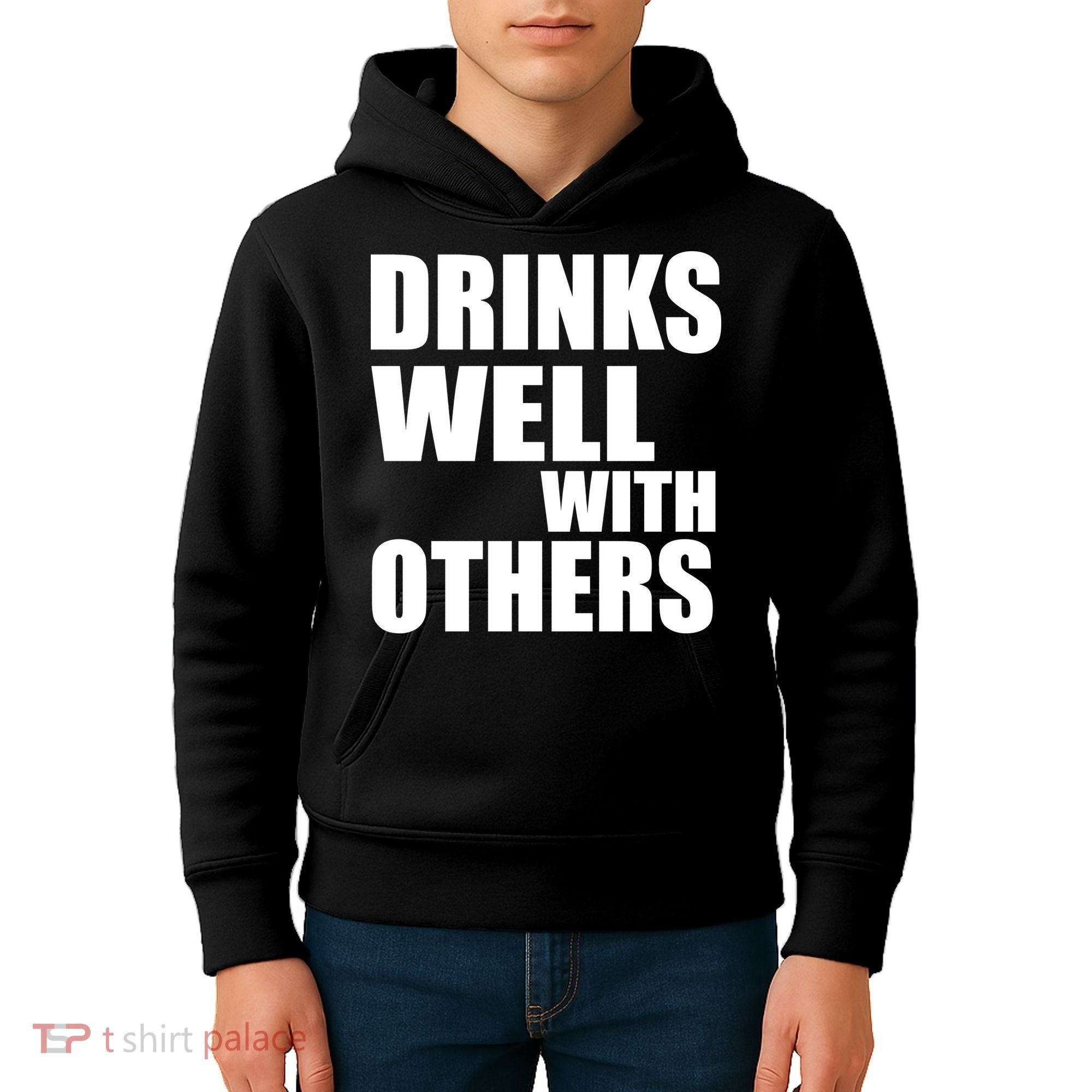 Drinks Well With Others Kids Hoodie