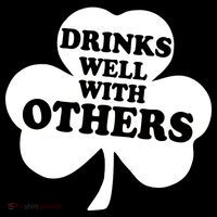 Drinks Well With Others Funny St. Patrick's Day Drinking Bucket Hat thumb 4