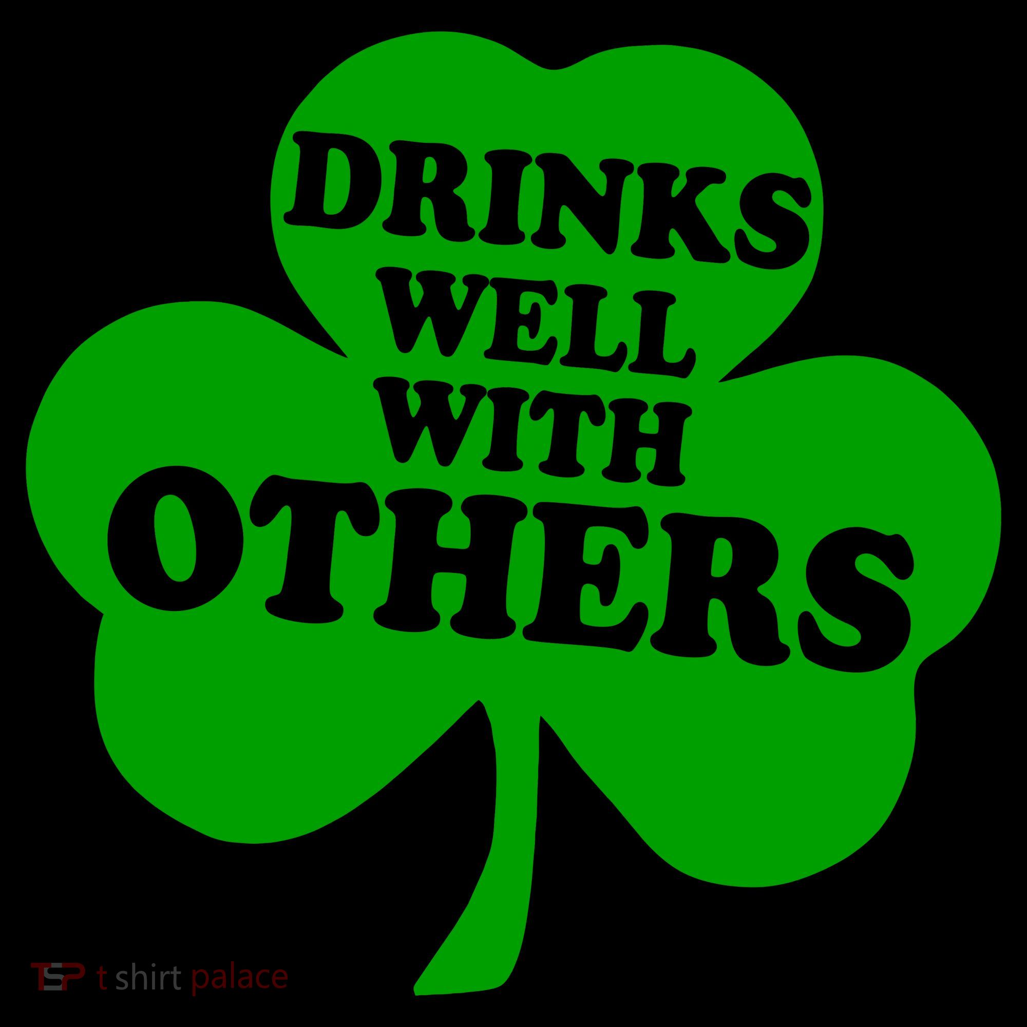 Drinks Well With Others Funny St. Patrick's Day Drinking Coffee Mug