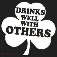 Drinks Well With Others Funny St. Patrick's Day Drinking Beanie thumb 2