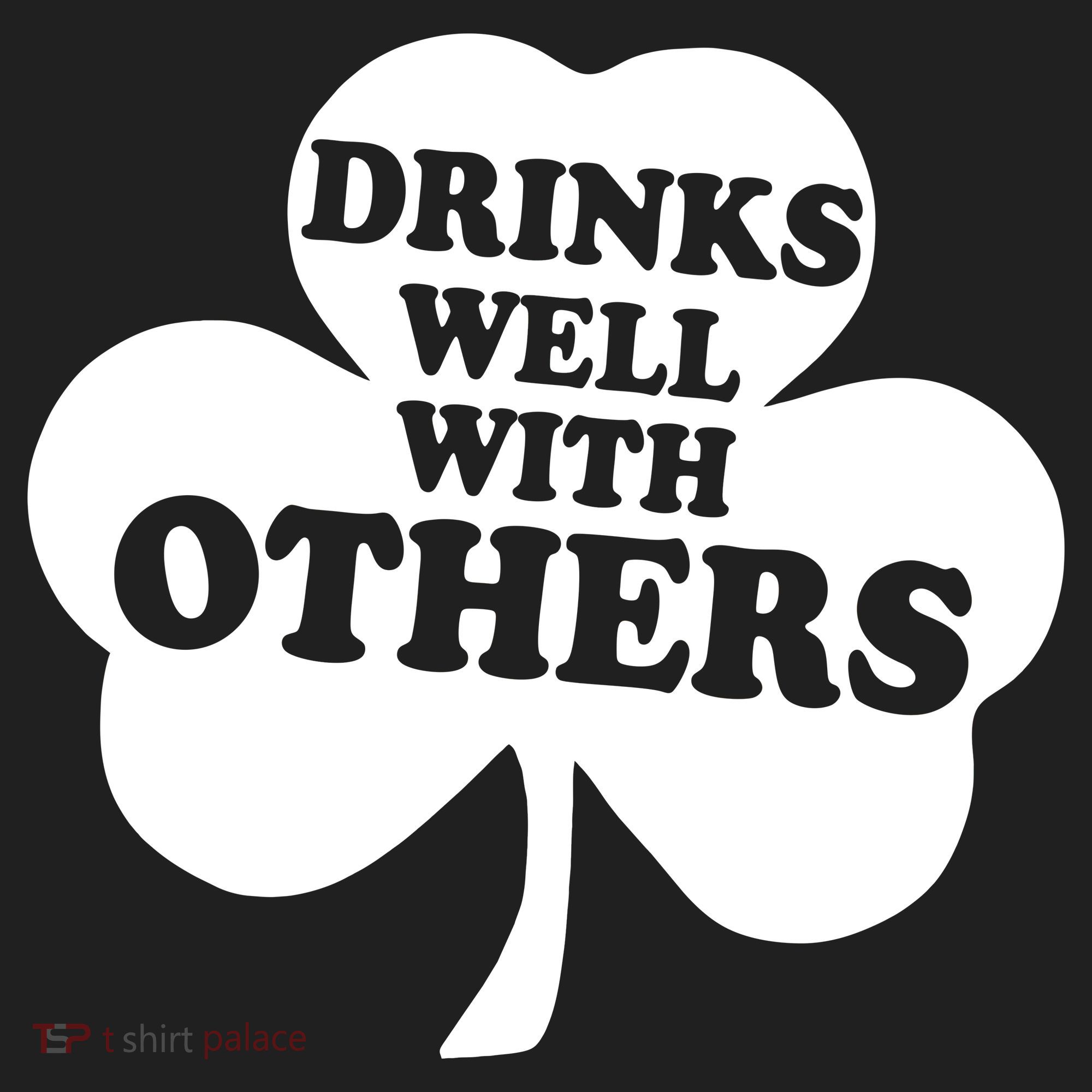 Drinks Well With Others Funny St. Patrick's Day Drinking Beanie