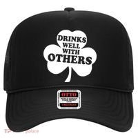Drinks Well With Others Funny St. Patrick's Day Drinking Hat thumb 0