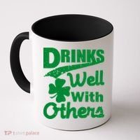Drinks Well With Others St. Patrick's Day Coffee Mug thumb 0