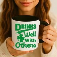 Drinks Well With Others St. Patrick's Day Coffee Mug thumb 3