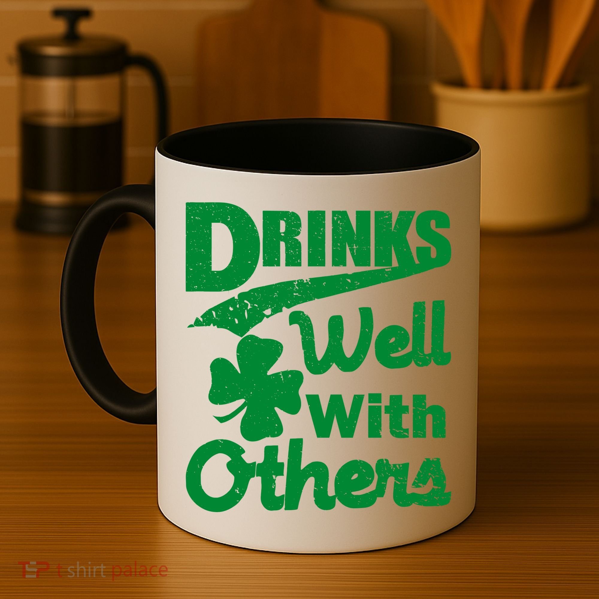 Drinks Well With Others St. Patrick's Day Coffee Mug