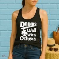 Drinks Well With Others St. Patrick's Day Women's Tank Top thumb 2