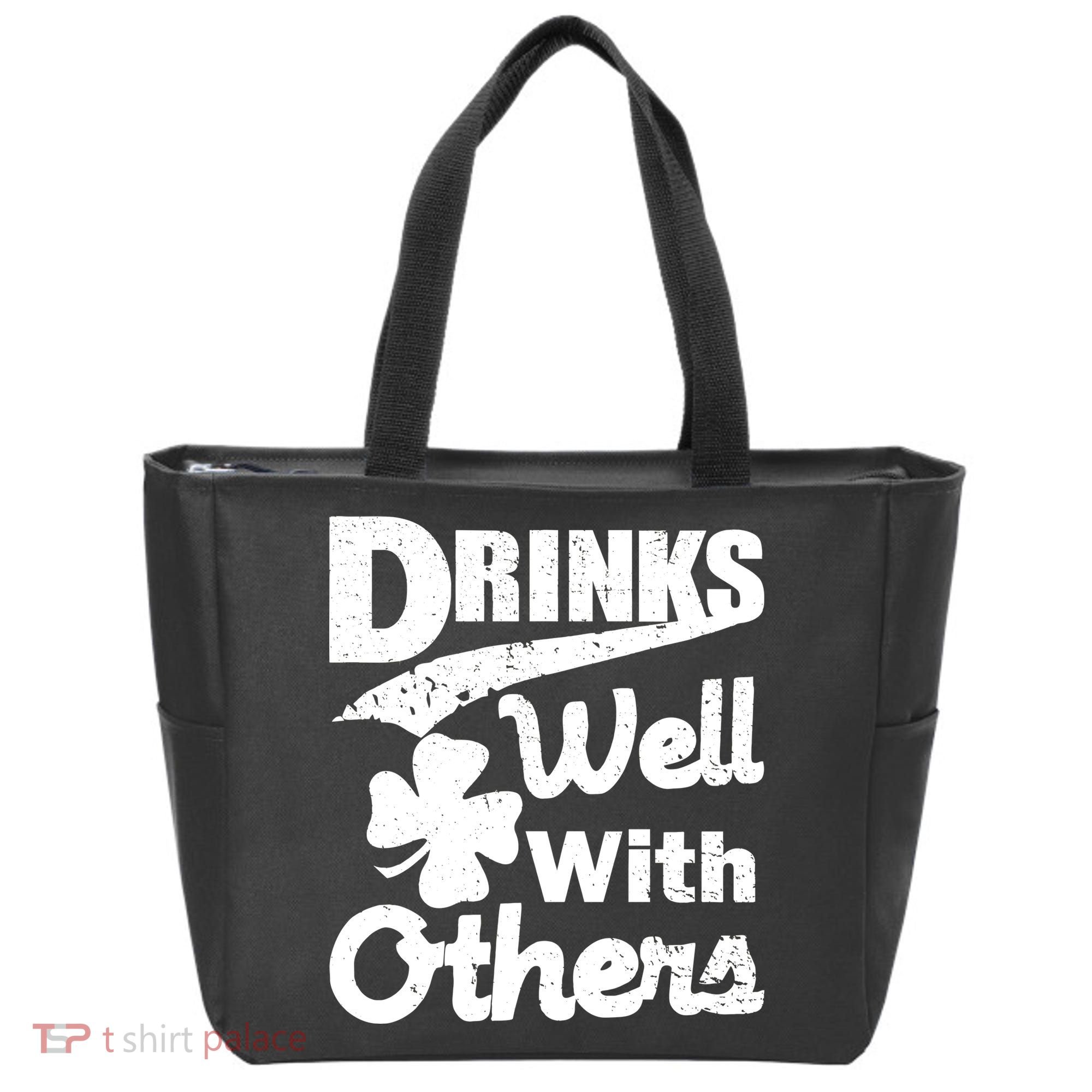 Drinks Well With Others St. Patrick's Day Tote Bag