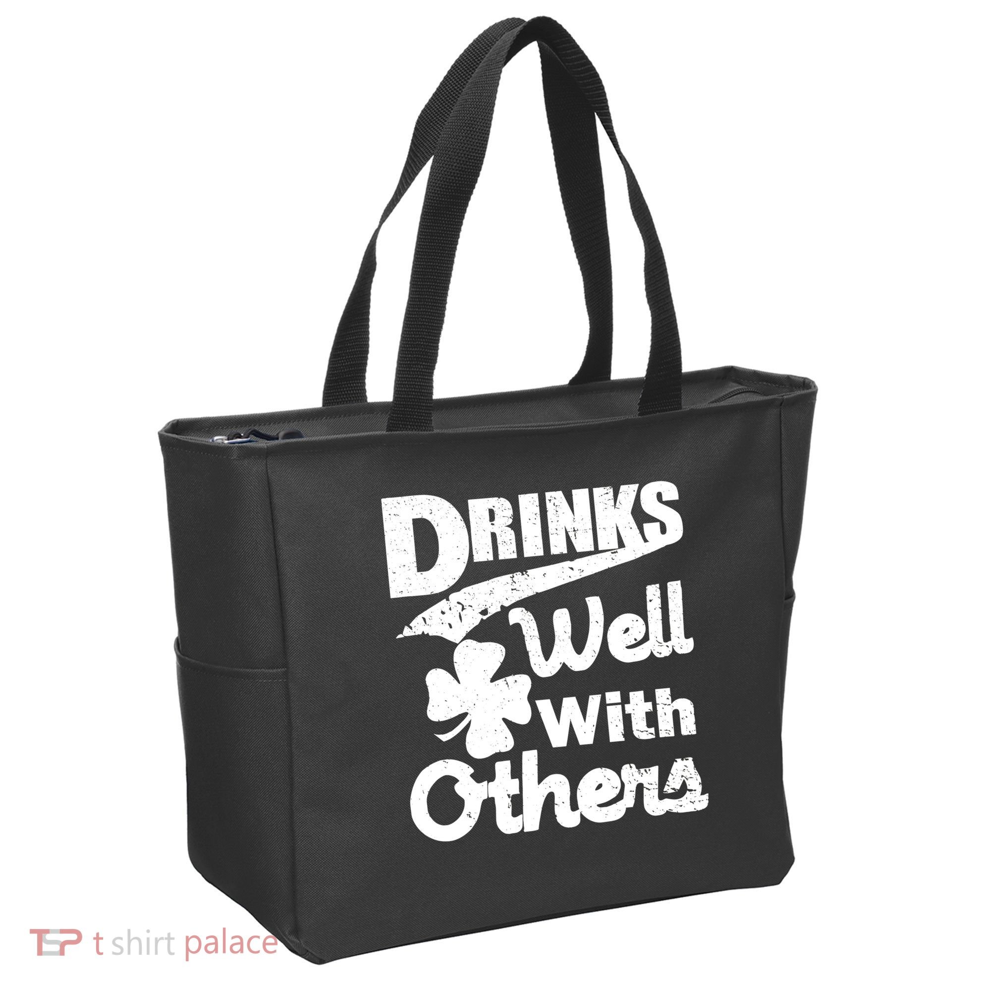 Drinks Well With Others St. Patrick's Day Tote Bag
