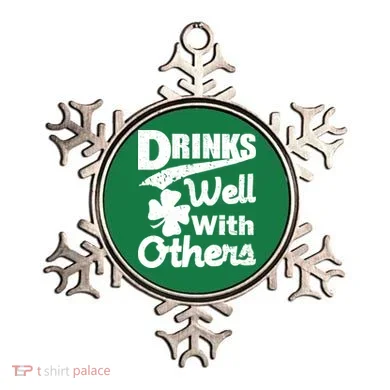 Drinks Well With Others St. Patrick's Day Ornament