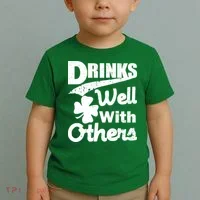 Drinks Well With Others St. Patrick's Day Toddler T-Shirt thumb 2