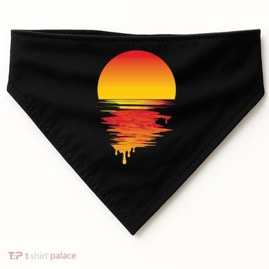 Dripping Sunset USA-Made Doggie Bandana