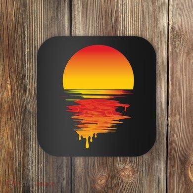 Dripping Sunset Coaster