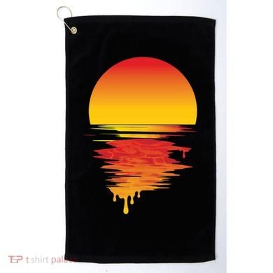 Dripping Sunset Golf Towel